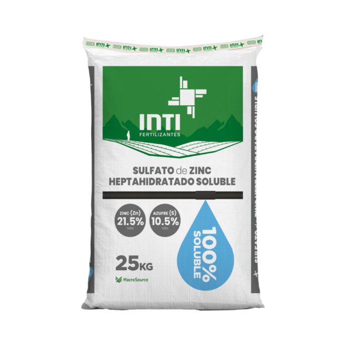 SULFATO DE ZINC HEPTAHIDRATADO SOLUBLE X 25 KG INTI