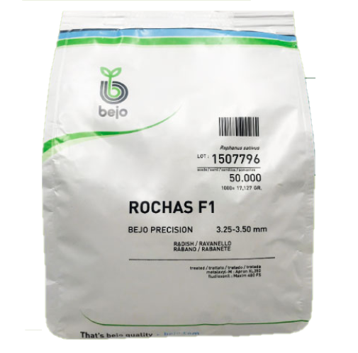 [02BEJ023] RABANITO BEJO ROCHAS F1 3.50-3.75  X 50000 SEM