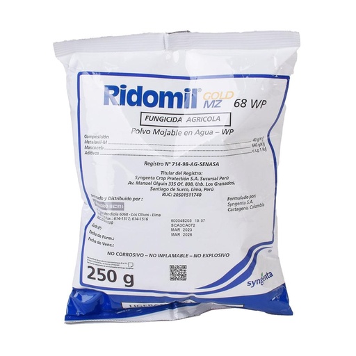 [01FAG113] RIDOMIL GOLD 68 WP X 250 GR (METALAXIL MANCOZEB)