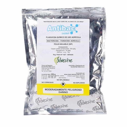 [01SIL014] ANTIBAC 540 WP X 250 GR (Kasugamicina, Sulfato de Cobre)