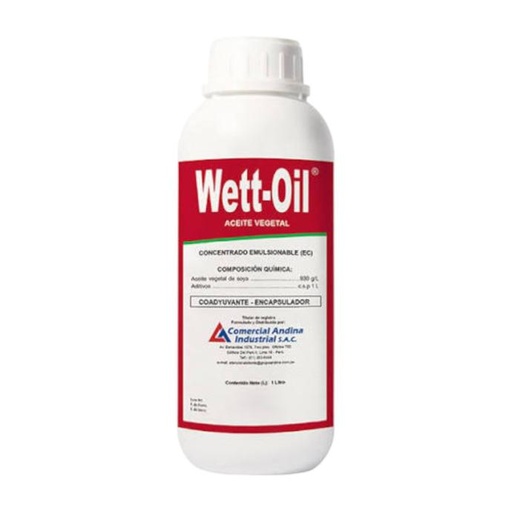 [01AND038] WETT OIL FCO. 1 LT (Aceite Vegetal)